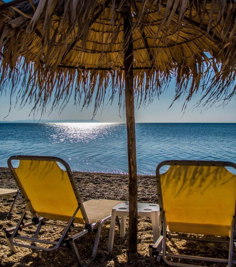 Philoxenia Beach Nea Vrasna Bagian luar foto